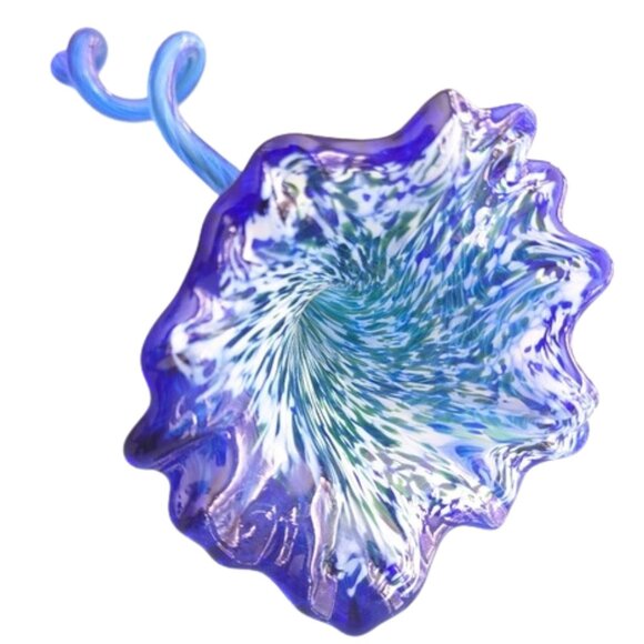 Murano Art Glass, Hand Blown Flower Art Sculpture, Murano Style, Gift For Mom - Picture 3 of 14